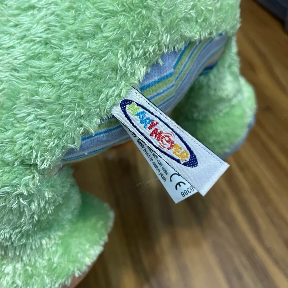 Rare Mary Meyer‎ Large CHEERY CHEEKS Frog Striped Belly Bag Plush